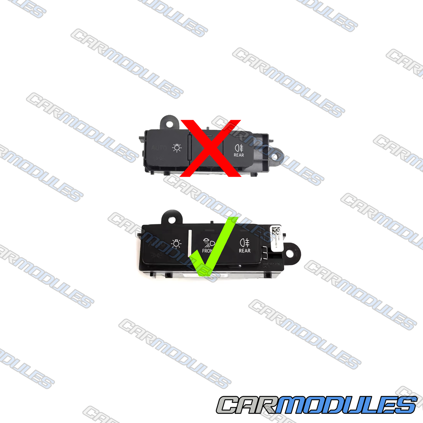 4K1941501A Audi Light Switch Button – High Gloss Black | A6 A7 Q8 e-tron LHD EU ECE