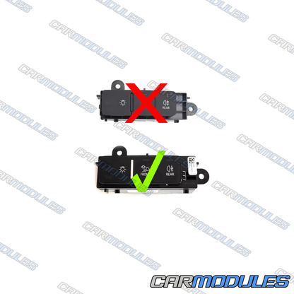 4K1941501A Audi Light Switch Button – High Gloss Black | A6 A7 Q8 e-tron LHD EU ECE